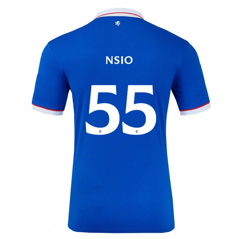 Danxen Herren Paul Nsio #55 Blau Weiß Heimtrikot Trikot 2025/26 T-Shirt