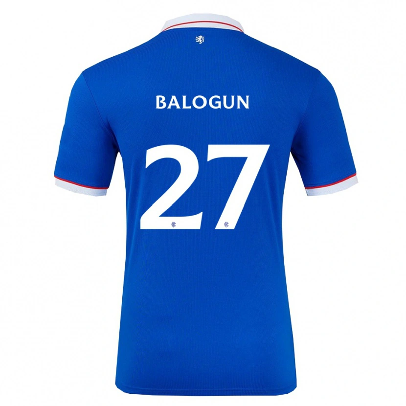 Danxen Herren Leon Balogun #27 Blau Weiß Heimtrikot Trikot 2025/26 T-Shirt