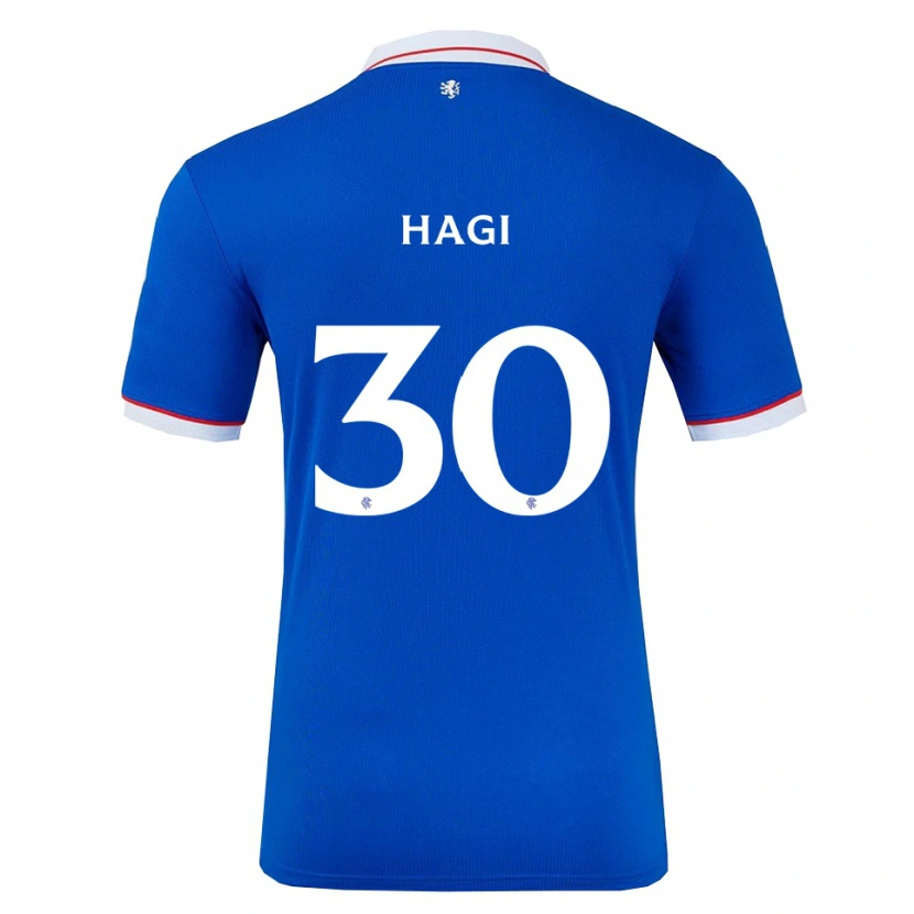 Danxen Herren Ianis Hagi #30 Blau Weiß Heimtrikot Trikot 2025/26 T-Shirt