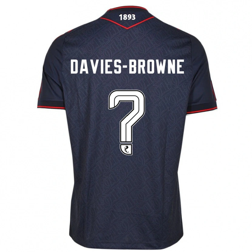 Danxen Herren Tobias Davies-Browne #0 Marine Weiß Heimtrikot Trikot 2025/26 T-Shirt