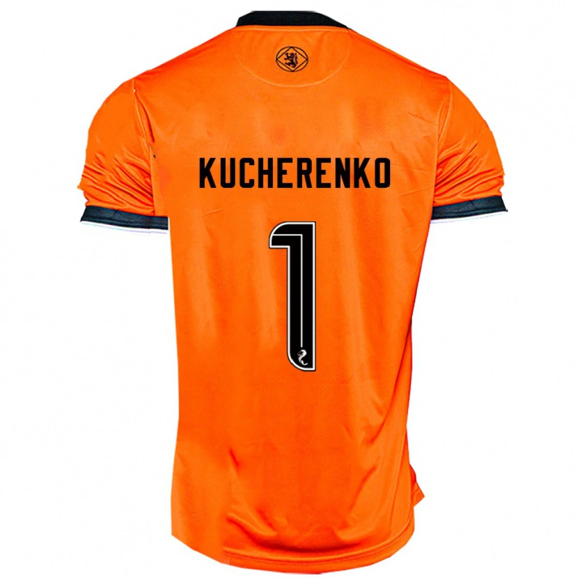 Danxen Herren Yevgeniy Kucherenko #1 Orange Schwarz Heimtrikot Trikot 2025/26 T-Shirt