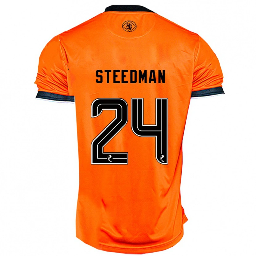 Danxen Herren Laura Steedman #24 Orange Schwarz Heimtrikot Trikot 2025/26 T-Shirt