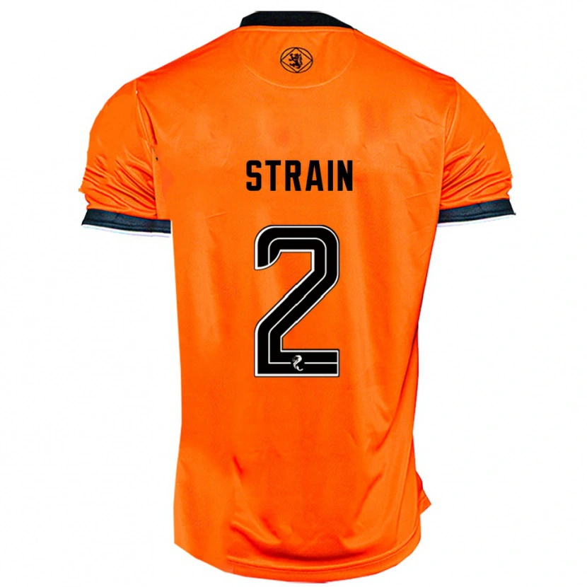 Danxen Herren Ryan Strain #2 Orange Schwarz Heimtrikot Trikot 2025/26 T-Shirt