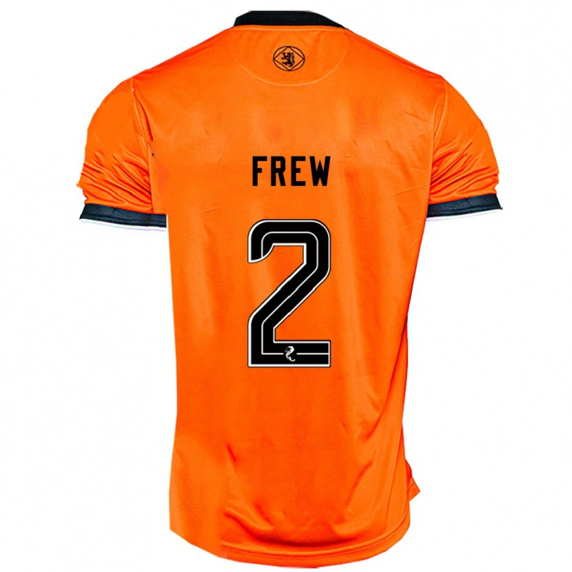 Danxen Herren Katie Frew #2 Orange Schwarz Heimtrikot Trikot 2025/26 T-Shirt