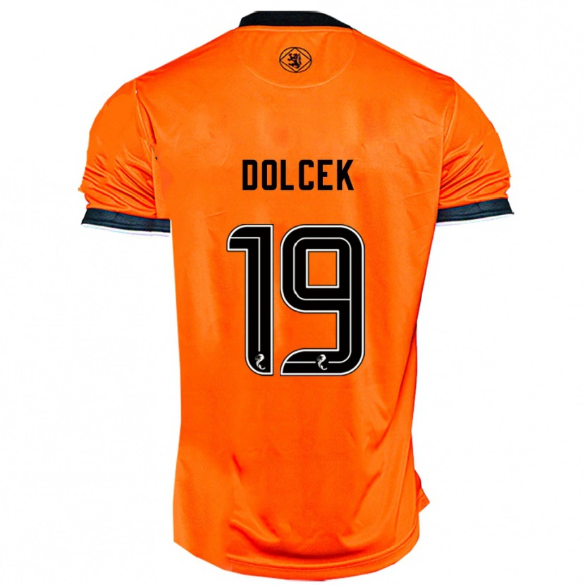 Danxen Herren Ivan Dolcek #19 Orange Schwarz Heimtrikot Trikot 2025/26 T-Shirt