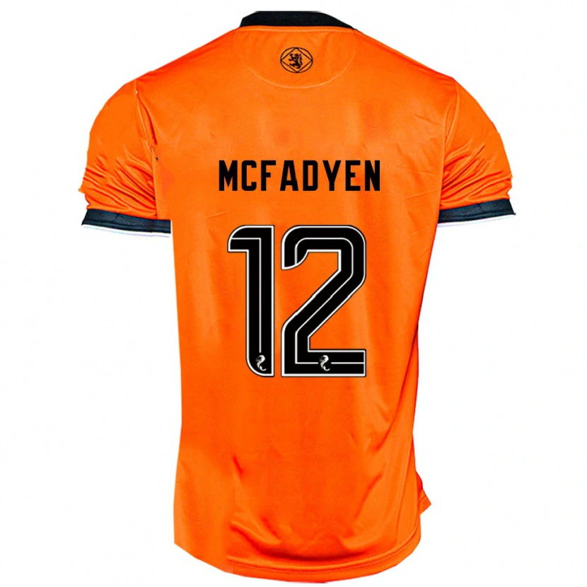 Danxen Herren Stacey Mcfadyen #12 Orange Schwarz Heimtrikot Trikot 2025/26 T-Shirt
