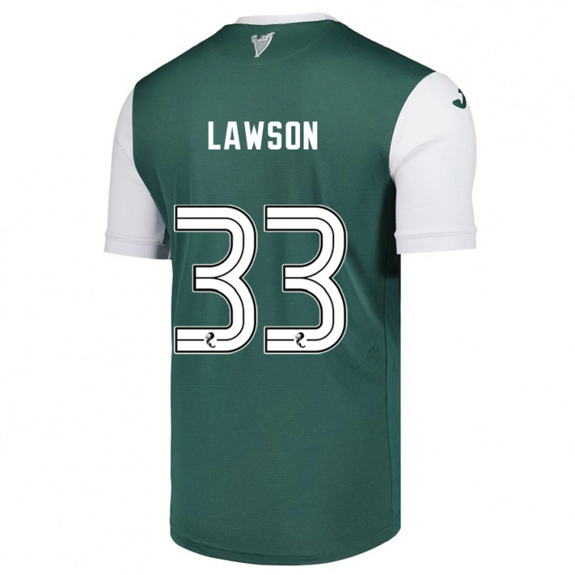 Danxen Herren Poppy Lawson #33 Grün Weiß Heimtrikot Trikot 2025/26 T-Shirt