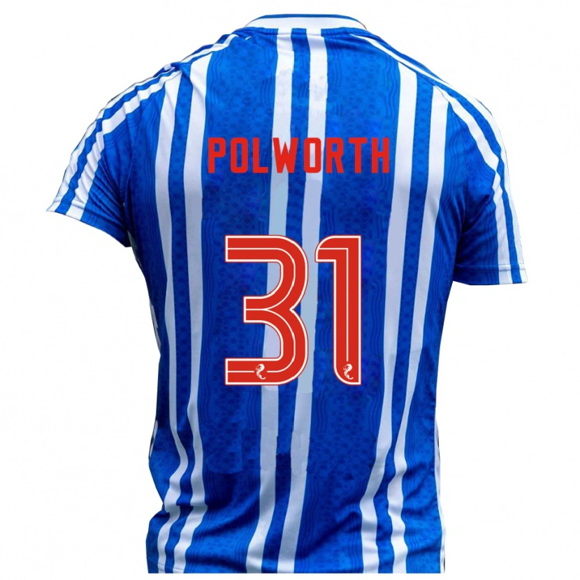 Danxen Herren Liam Polworth #31 Blau Weiß Heimtrikot Trikot 2025/26 T-Shirt