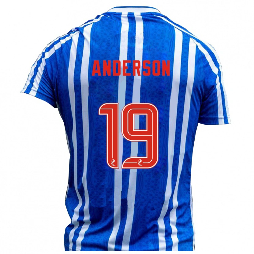 Danxen Herren Bruce Anderson #19 Blau Weiß Heimtrikot Trikot 2025/26 T-Shirt
