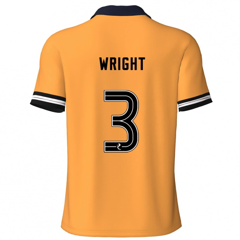 Danxen Herren Duncan Wright #3 Gelb Schwarz Heimtrikot Trikot 2025/26 T-Shirt
