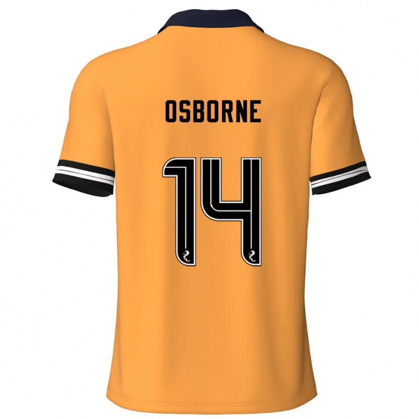 Danxen Herren Ellie Osborne #14 Gelb Schwarz Heimtrikot Trikot 2025/26 T-Shirt