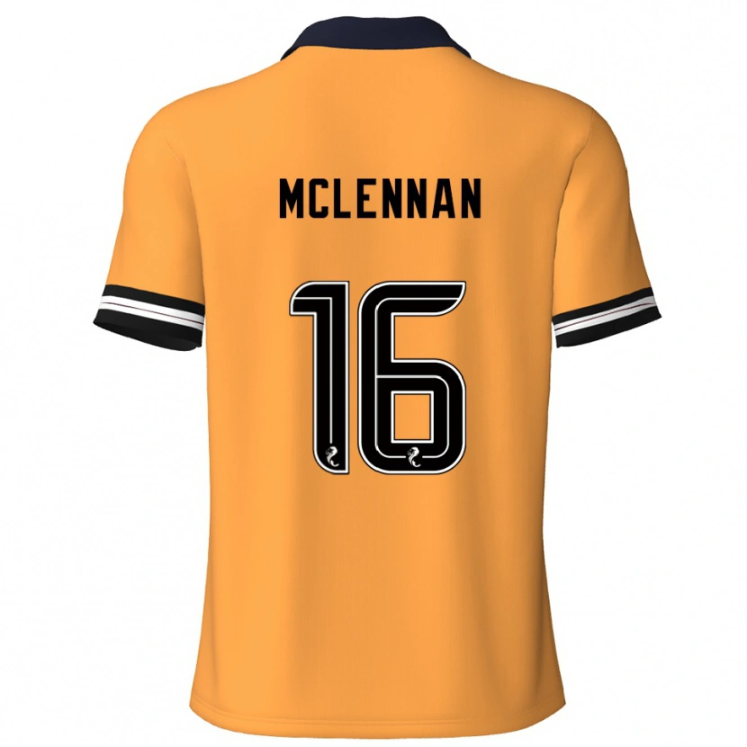 Danxen Herren Connor Mclennan #16 Gelb Schwarz Heimtrikot Trikot 2025/26 T-Shirt