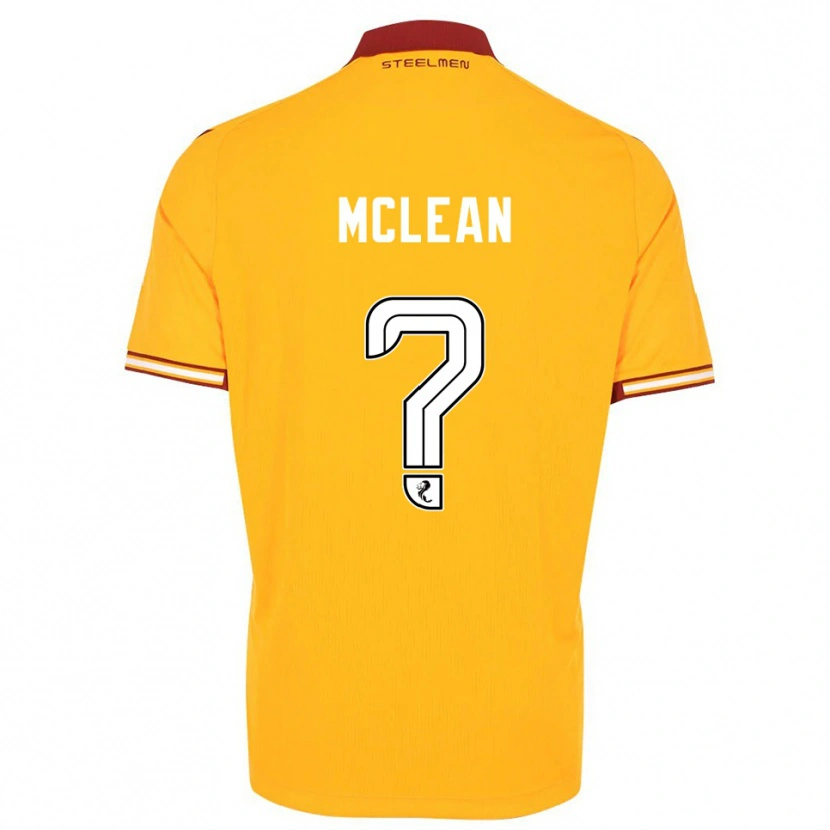 Danxen Herren Harry Mclean #0 Gelb Burgunderrot Heimtrikot Trikot 2025/26 T-Shirt