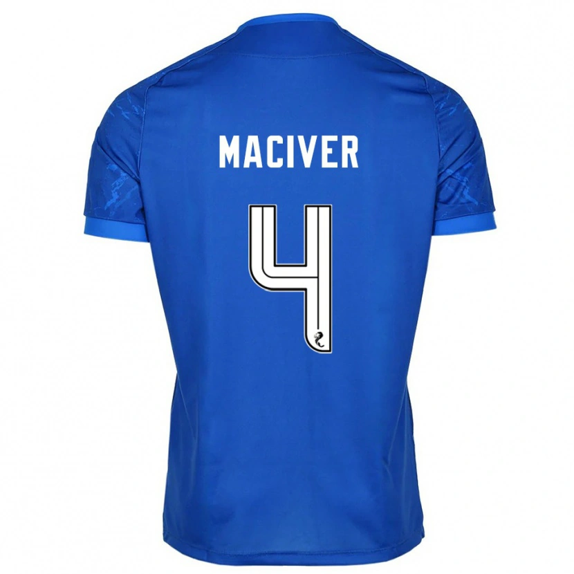 Danxen Herren Ellie Maciver #4 Blau Weiß Heimtrikot Trikot 2025/26 T-Shirt