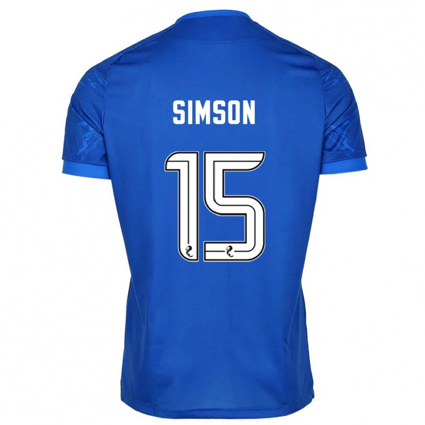 Danxen Herren Steffi Simson #15 Blau Weiß Heimtrikot Trikot 2025/26 T-Shirt