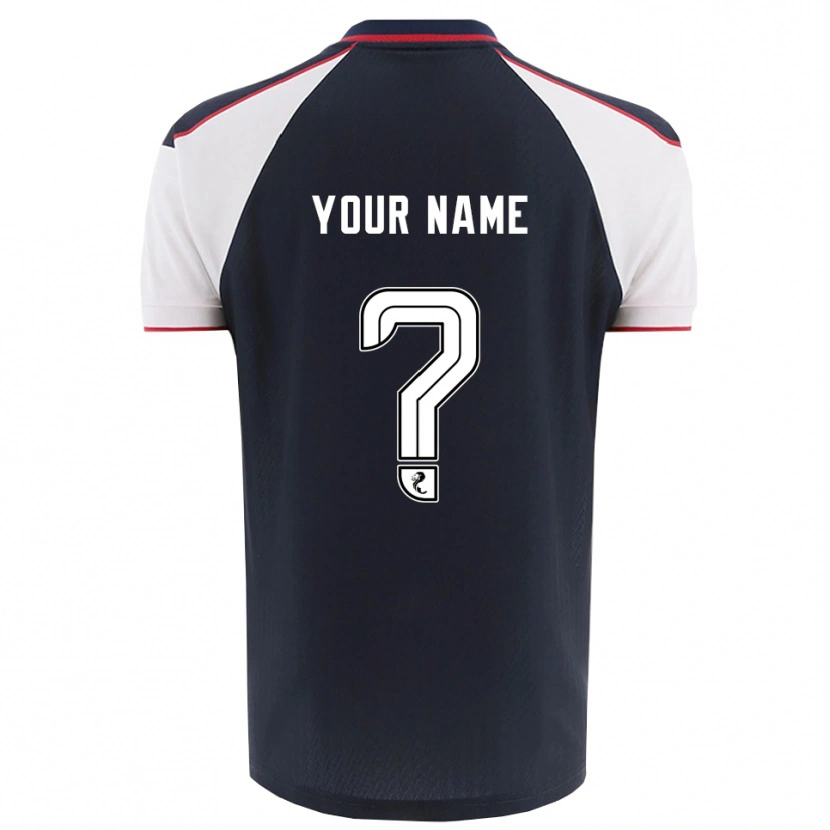 Danxen Herren Ihren Namen #0 Marine Weiß Heimtrikot Trikot 2025/26 T-Shirt