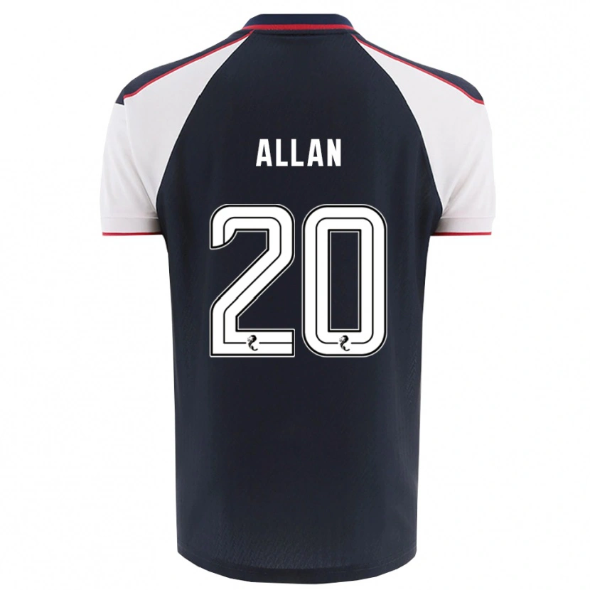 Danxen Herren Connor Allan #20 Marine Weiß Heimtrikot Trikot 2025/26 T-Shirt