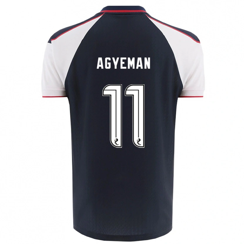Danxen Herren Alfie Agyeman #11 Marine Weiß Heimtrikot Trikot 2025/26 T-Shirt