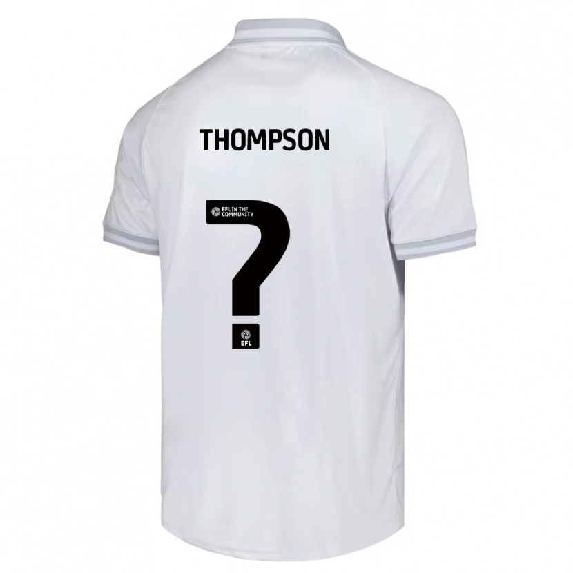 Danxen Herren Will Thompson #0 Weiß Grau Schwarz Auswärtstrikot Trikot 2025/26 T-Shirt