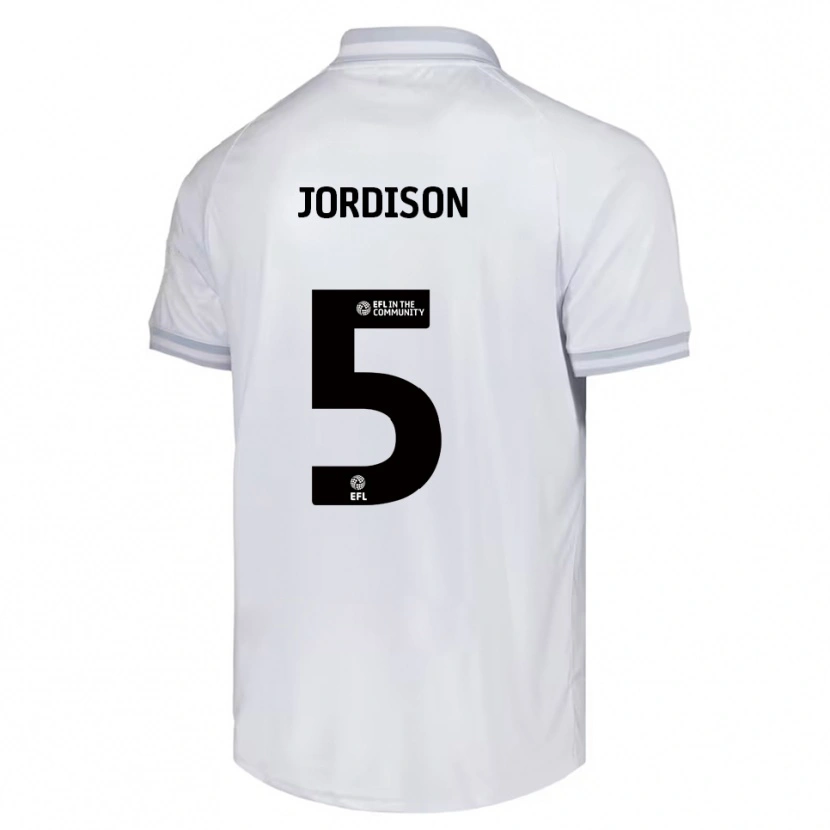 Danxen Herren Ben Jordison #5 Weiß Grau Schwarz Auswärtstrikot Trikot 2025/26 T-Shirt