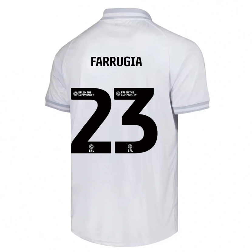 Danxen Herren Neil Farrugia #23 Weiß Grau Schwarz Auswärtstrikot Trikot 2025/26 T-Shirt