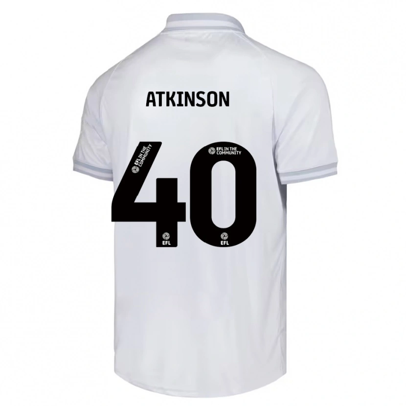 Danxen Herren Aaron Atkinson #40 Weiß Grau Schwarz Auswärtstrikot Trikot 2025/26 T-Shirt
