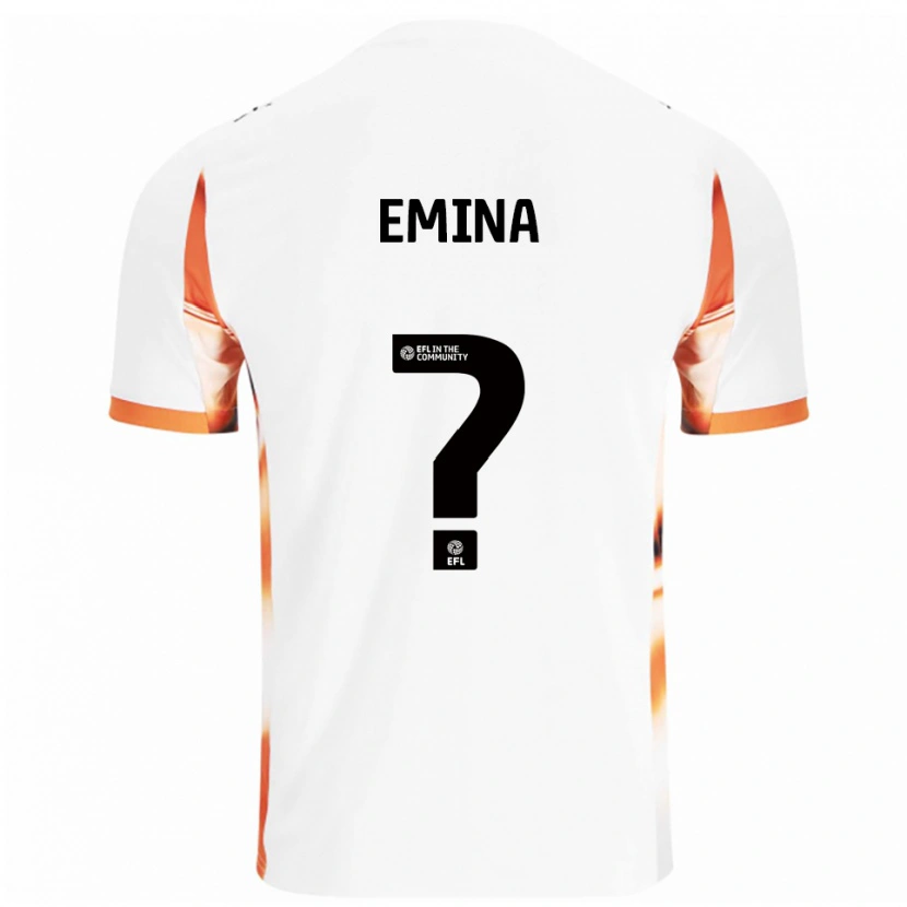 Danxen Herren Ezra Emina #0 Weiß Orange Schwarz Auswärtstrikot Trikot 2025/26 T-Shirt