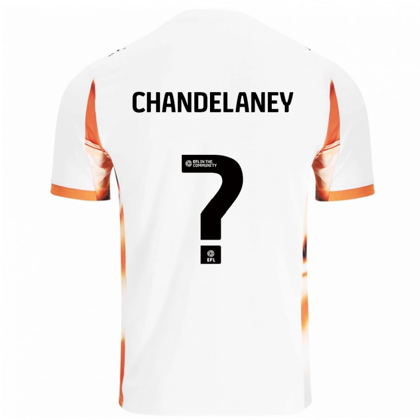 Danxen Herren Yulan Chandelaney #0 Weiß Orange Schwarz Auswärtstrikot Trikot 2025/26 T-Shirt