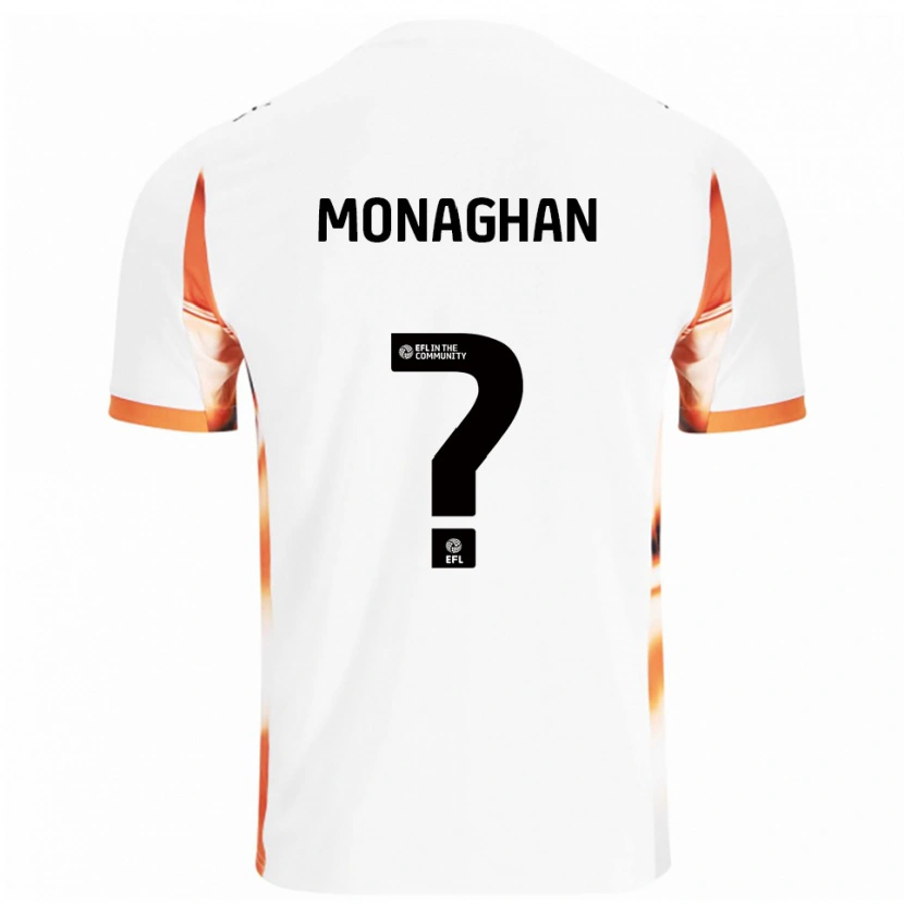 Danxen Herren Kayleigh Monaghan #0 Weiß Orange Schwarz Auswärtstrikot Trikot 2025/26 T-Shirt