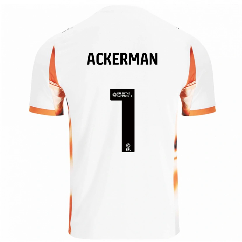 Danxen Herren Emily Ackerman #1 Weiß Orange Schwarz Auswärtstrikot Trikot 2025/26 T-Shirt