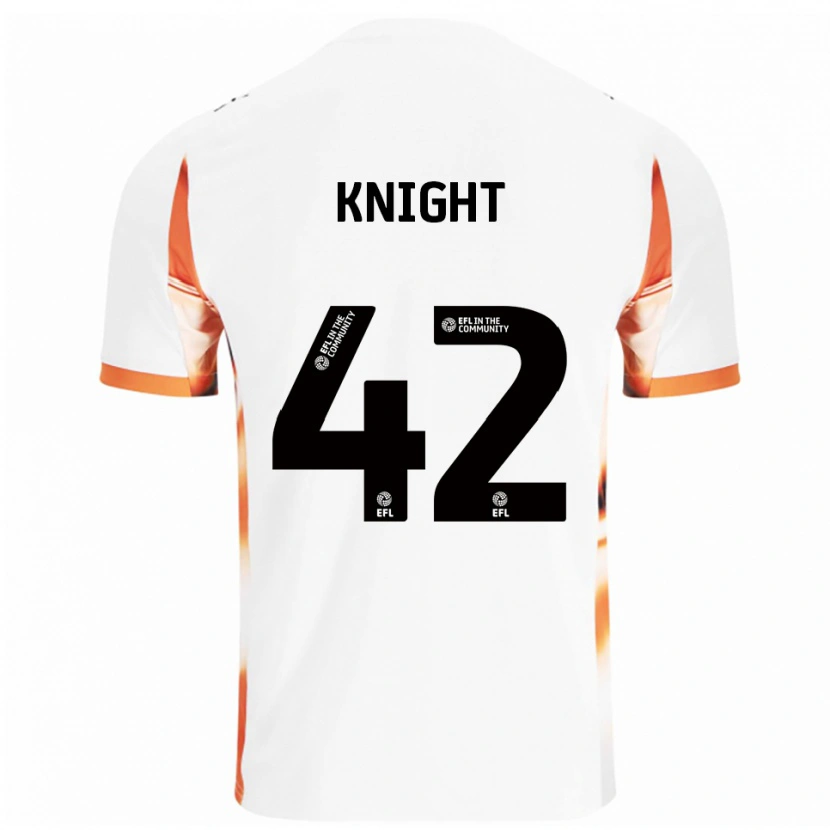 Danxen Herren Spencer Knight #42 Weiß Orange Schwarz Auswärtstrikot Trikot 2025/26 T-Shirt
