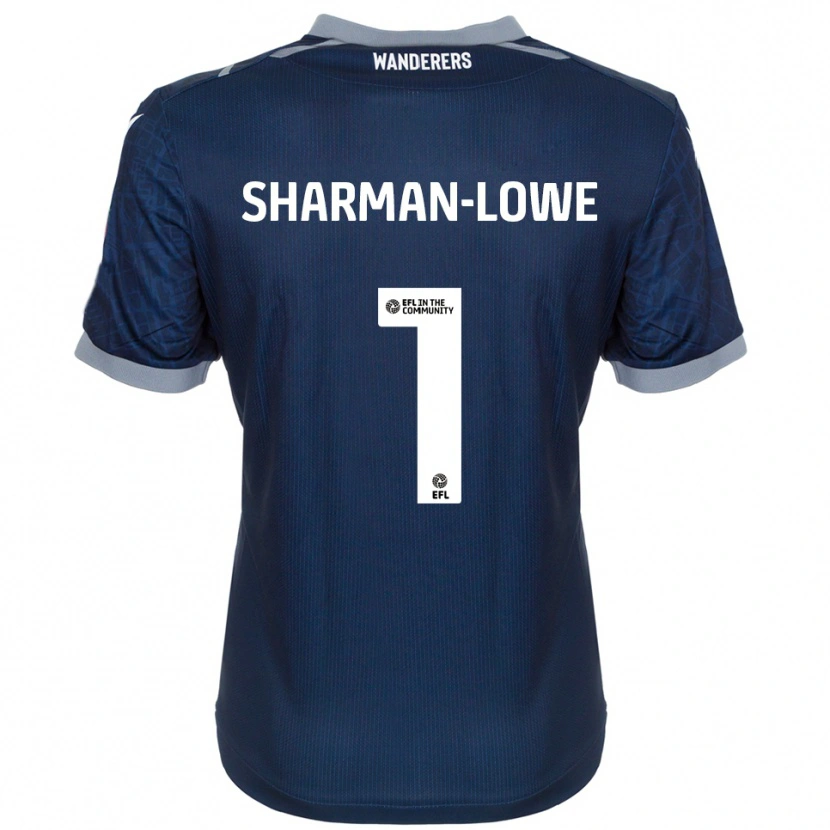 Danxen Herren Teddy Sharman-Lowe #1 Marine Grau Auswärtstrikot Trikot 2025/26 T-Shirt