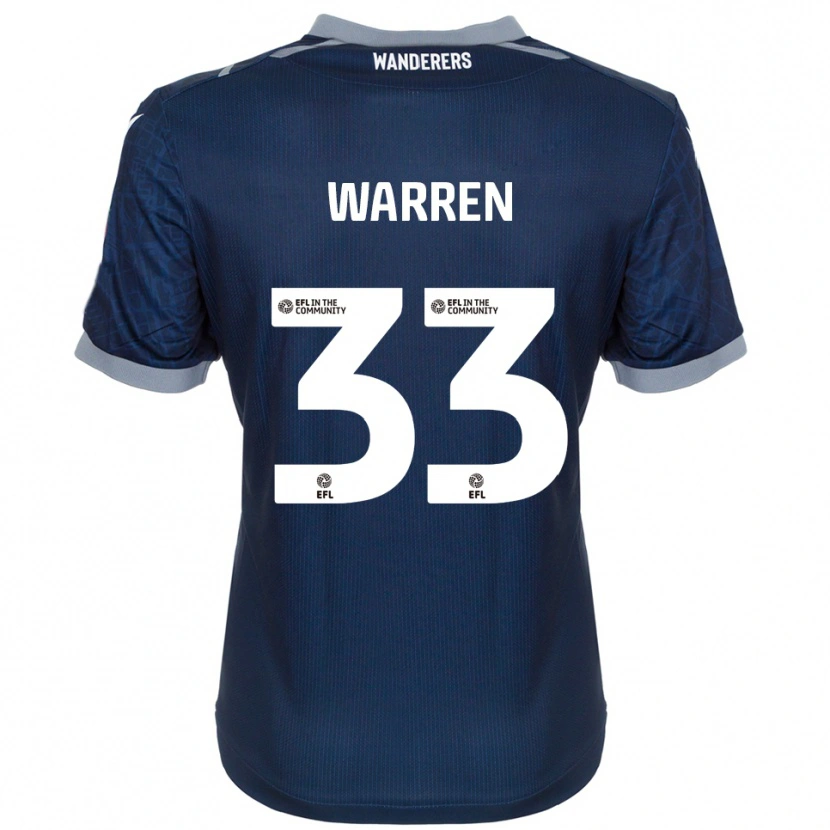 Danxen Herren Charlie Warren #33 Marine Grau Auswärtstrikot Trikot 2025/26 T-Shirt