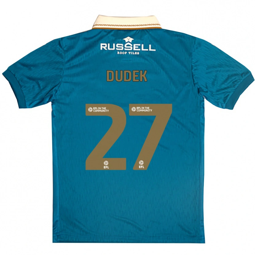 Danxen Herren Kamil Dudek #27 Himmelblau Weiß Auswärtstrikot Trikot 2025/26 T-Shirt