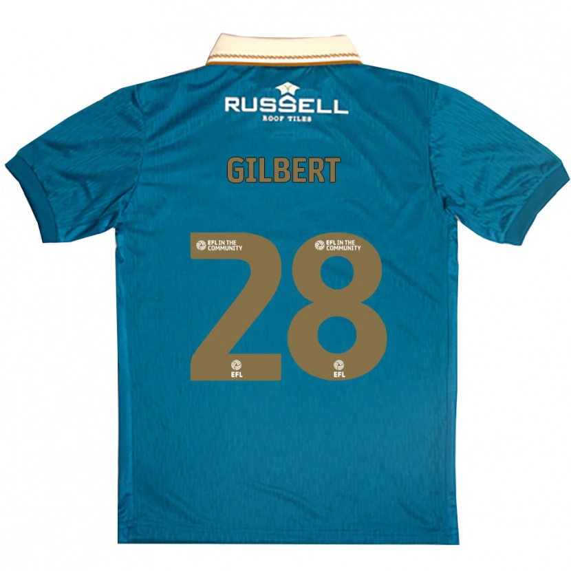Danxen Herren Cameron Gilbert #28 Himmelblau Weiß Auswärtstrikot Trikot 2025/26 T-Shirt