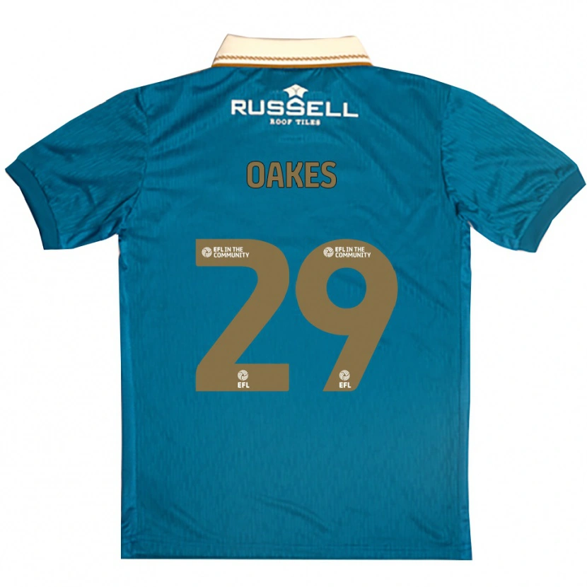 Danxen Herren Toby Oakes #29 Himmelblau Weiß Auswärtstrikot Trikot 2025/26 T-Shirt
