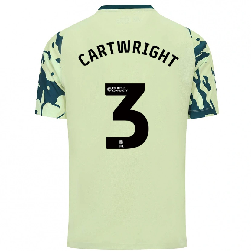 Danxen Herren Logan Cartwright #3 Dunkelgrün Auswärtstrikot Trikot 2025/26 T-Shirt