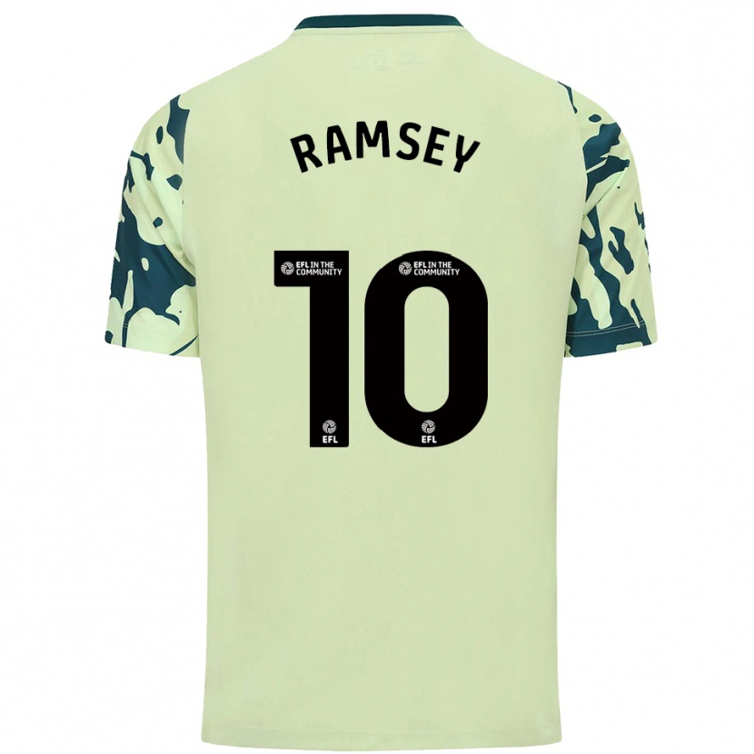 Danxen Herren Aaron Ramsey #10 Dunkelgrün Auswärtstrikot Trikot 2025/26 T-Shirt