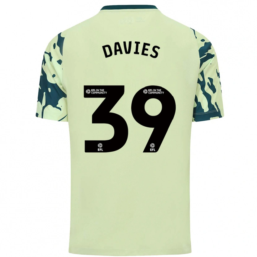 Danxen Herren Isaak Davies #39 Dunkelgrün Auswärtstrikot Trikot 2025/26 T-Shirt