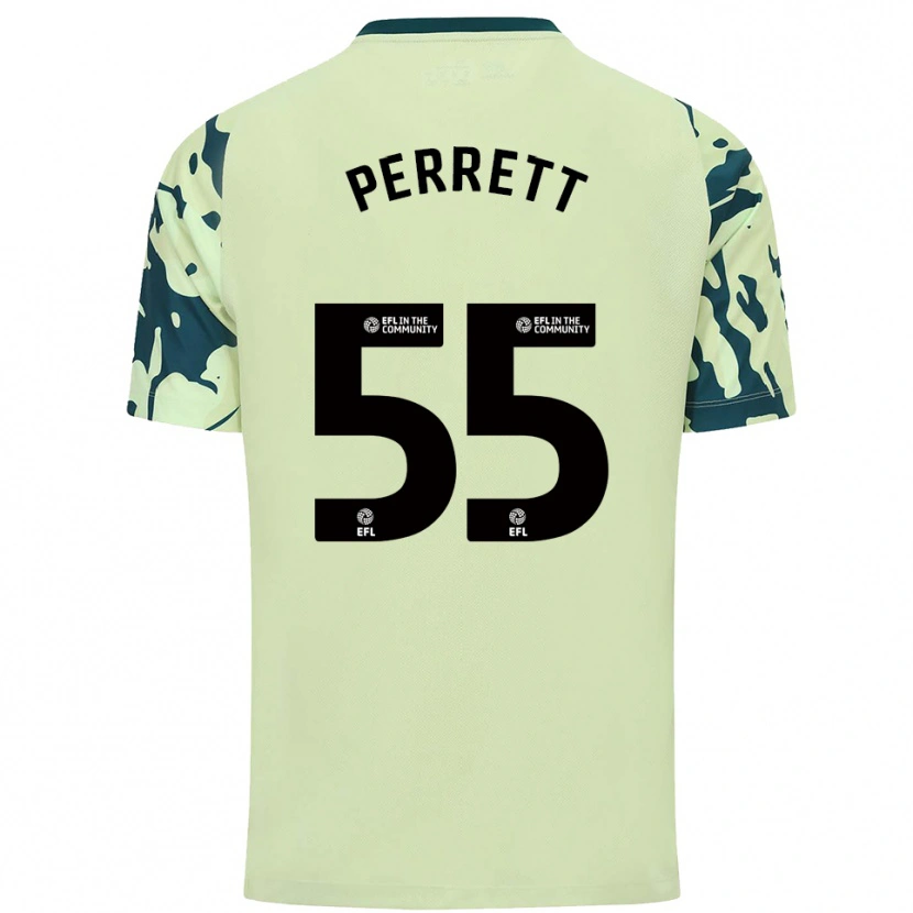 Danxen Herren Troy Perrett #55 Dunkelgrün Auswärtstrikot Trikot 2025/26 T-Shirt