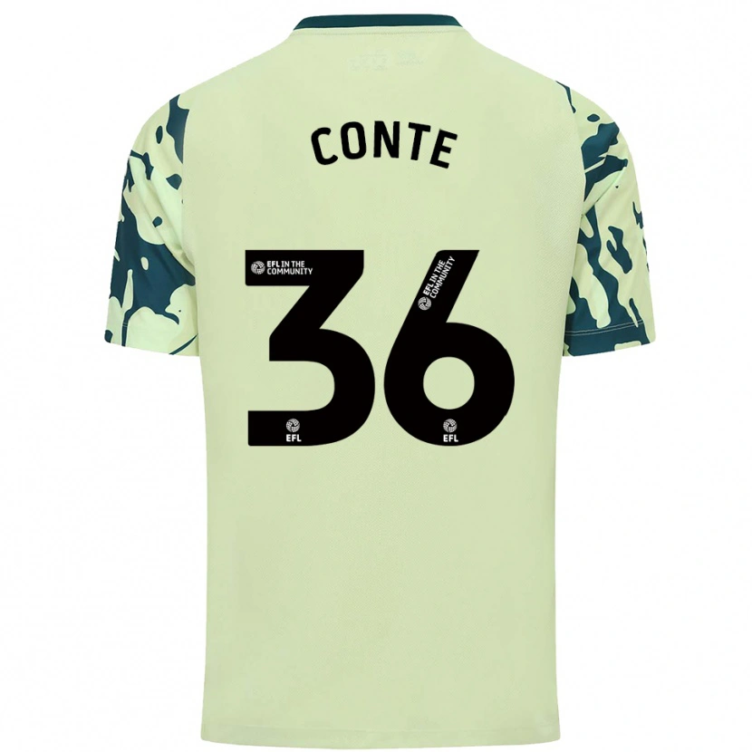 Danxen Herren Raheem Conte #36 Dunkelgrün Auswärtstrikot Trikot 2025/26 T-Shirt