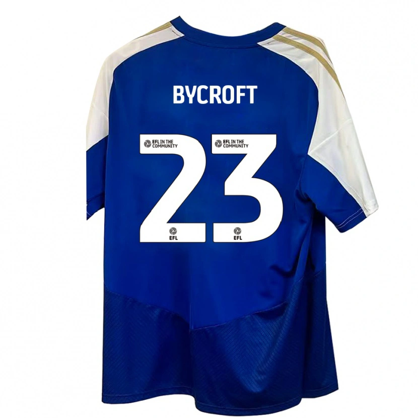 Danxen Herren Jack Bycroft #23 Blau Weiß Gold Auswärtstrikot Trikot 2025/26 T-Shirt