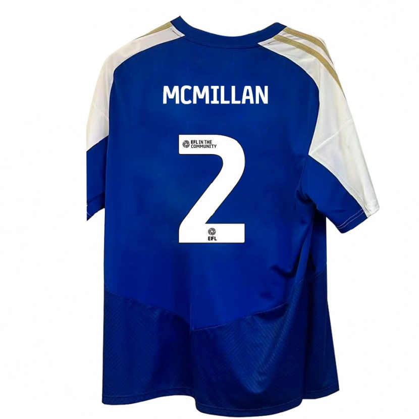Danxen Herren Jack Mcmillan #2 Blau Weiß Gold Auswärtstrikot Trikot 2025/26 T-Shirt