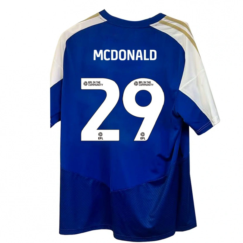 Danxen Herren Kevin Mcdonald #29 Blau Weiß Gold Auswärtstrikot Trikot 2025/26 T-Shirt