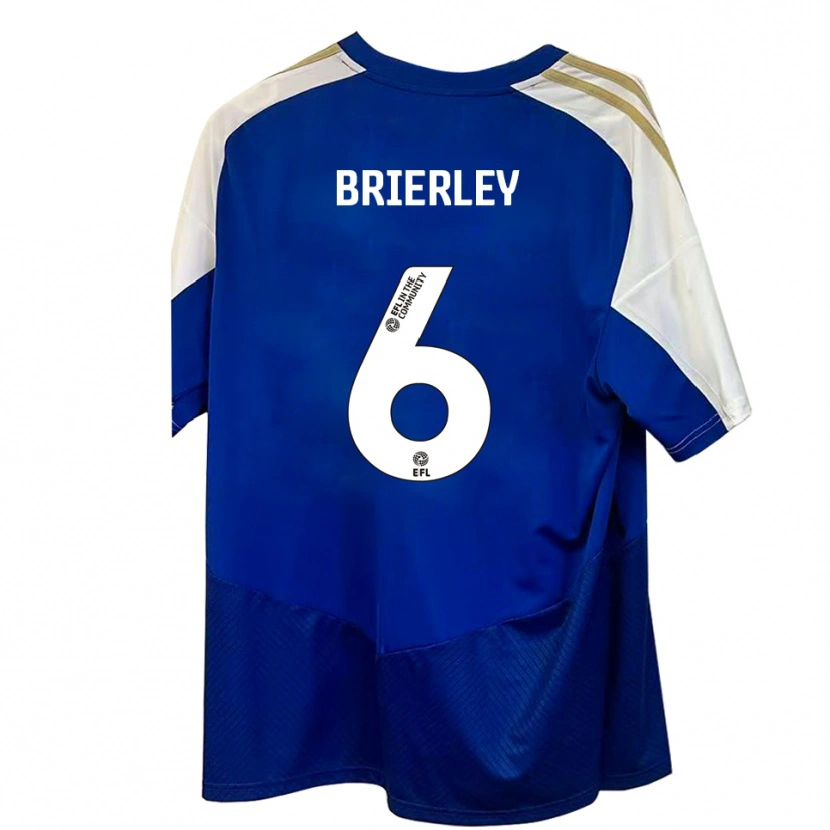 Danxen Herren Ethan Brierley #6 Blau Weiß Gold Auswärtstrikot Trikot 2025/26 T-Shirt
