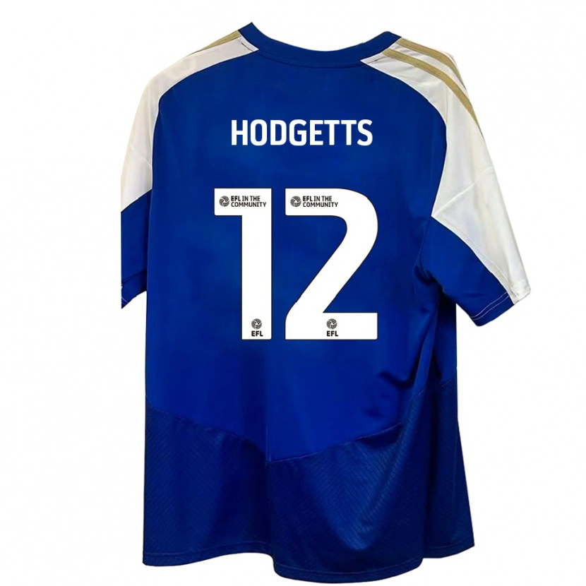 Danxen Herren Luke Hodgetts #12 Blau Weiß Gold Auswärtstrikot Trikot 2025/26 T-Shirt