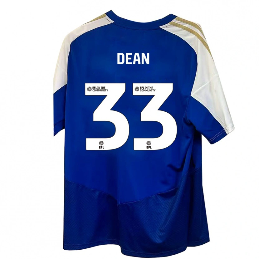 Danxen Herren Tom Dean #33 Blau Weiß Gold Auswärtstrikot Trikot 2025/26 T-Shirt