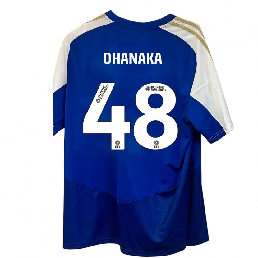Danxen Herren Santino Ohanaka #48 Blau Weiß Gold Auswärtstrikot Trikot 2025/26 T-Shirt