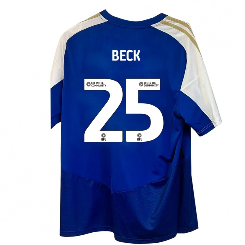 Danxen Herren Steph Beck #25 Blau Weiß Gold Auswärtstrikot Trikot 2025/26 T-Shirt