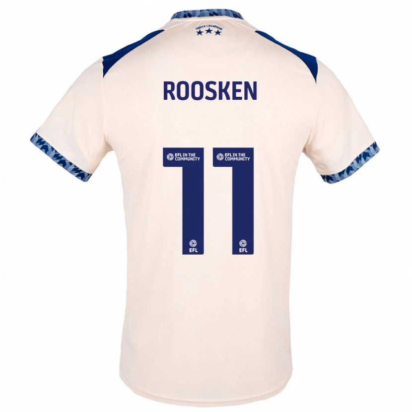 Danxen Herren Ruben Roosken #11 Creme Marine Auswärtstrikot Trikot 2025/26 T-Shirt